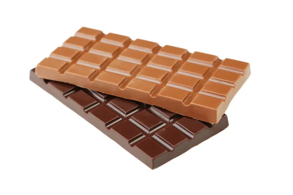 Milk and dark chocolate bar — Stock Photo, Image