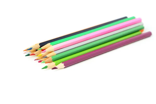 カラー木製鉛筆 — ストック写真