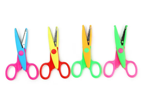 Colored figured scissors — Stock Photo, Image