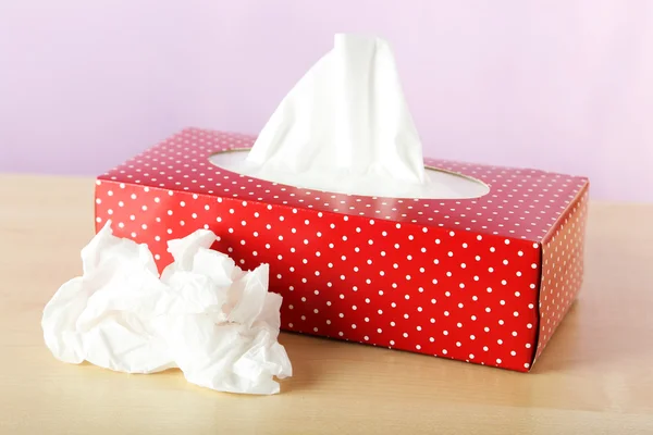 Cleaning wipes in red box — Stock Photo, Image