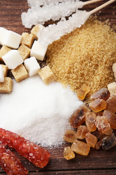 Forskellige former for sukker - Stock-foto