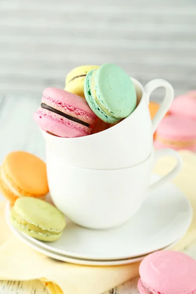 Французький барвисті macarons — стокове фото