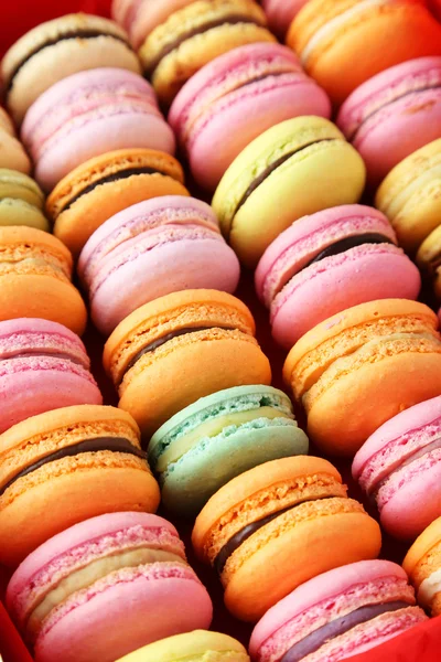 Francia színes macarons — Stock Fotó