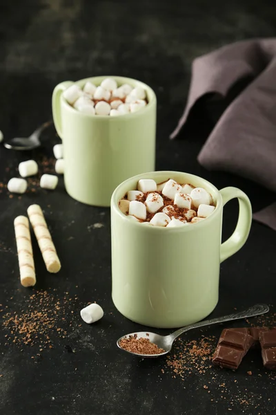 Cup of hot chocolate with marshmallows — Stock Photo, Image