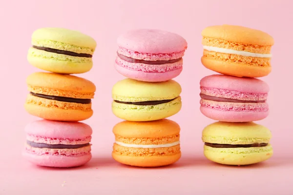 Francuskie macarons kolorowy — Zdjęcie stockowe