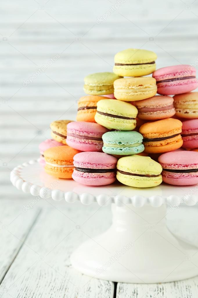French colorful macaroons