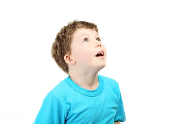Little boy  looking up — Stock Photo, Image