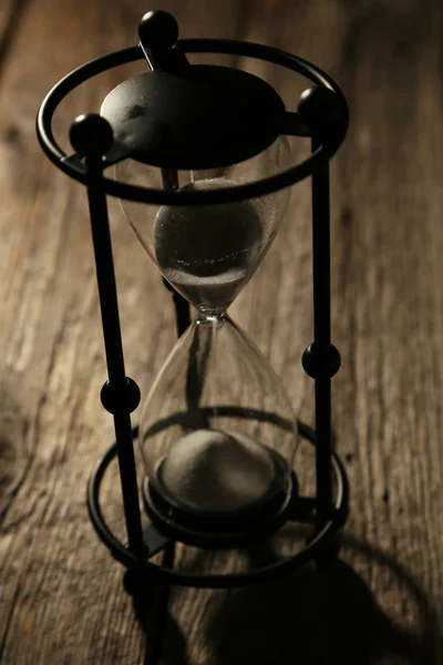 Black antique hourglass — Stock Photo, Image