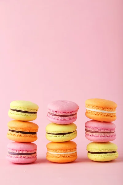 Francuskie macarons kolorowy — Zdjęcie stockowe