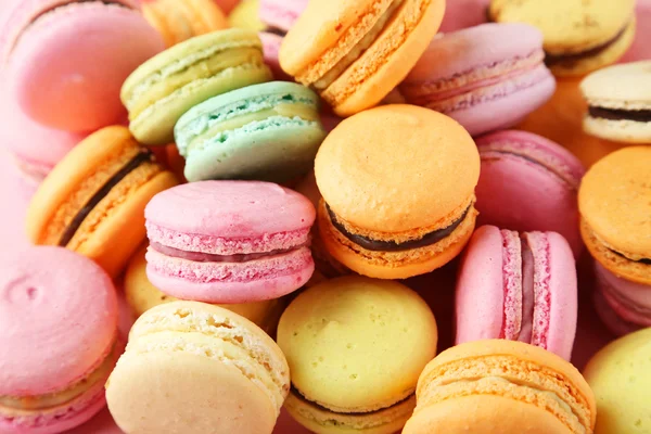 Französische farbenfrohe Macarons — Stockfoto