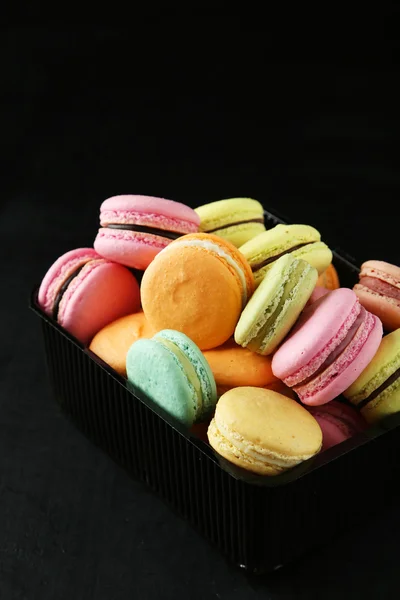 Macarons colorés français — Photo