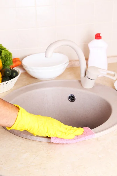 Hand  washing washbasin — Stock Photo, Image