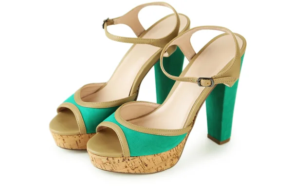 Scarpe donna verde — Foto Stock