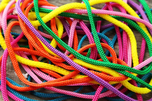 Colorful ropes background — Stock Photo, Image
