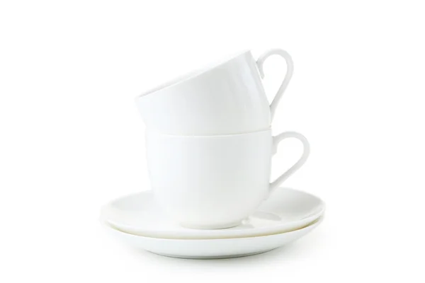 White coffee cups — Stock Photo, Image