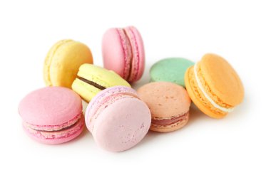 Fransız renkli macarons
