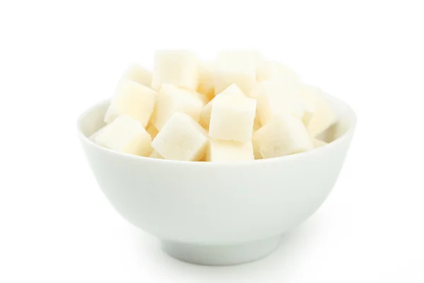 White sugar in bowl — Stock Photo, Image