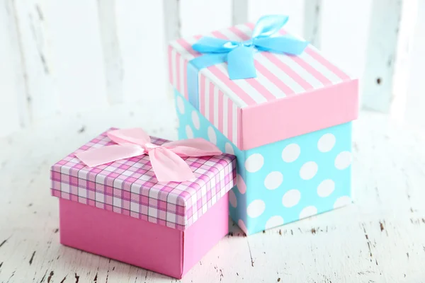 Beautiful gift boxes — Stock Photo, Image