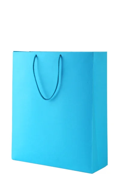 Blue shopping bag — Stock Photo, Image