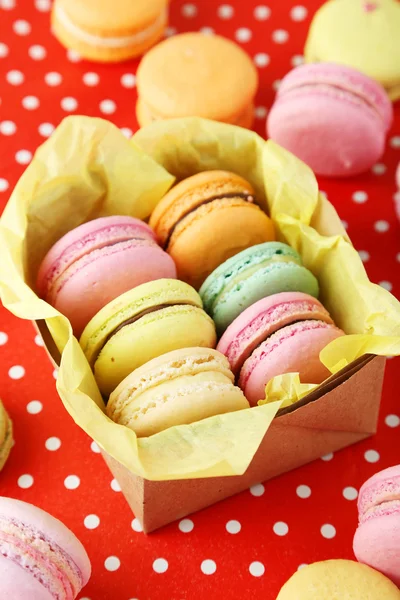 Francuskie macarons kolorowy — Zdjęcie stockowe