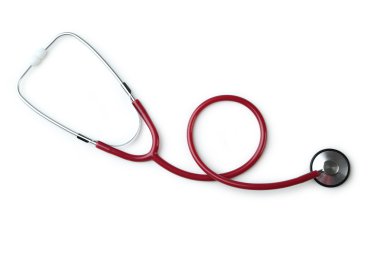 Kırmızı sağlık stetoskop
