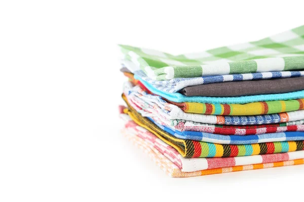 Empilement de serviettes colorées — Photo