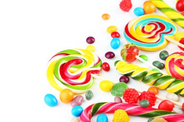 Different fruit candies clipart