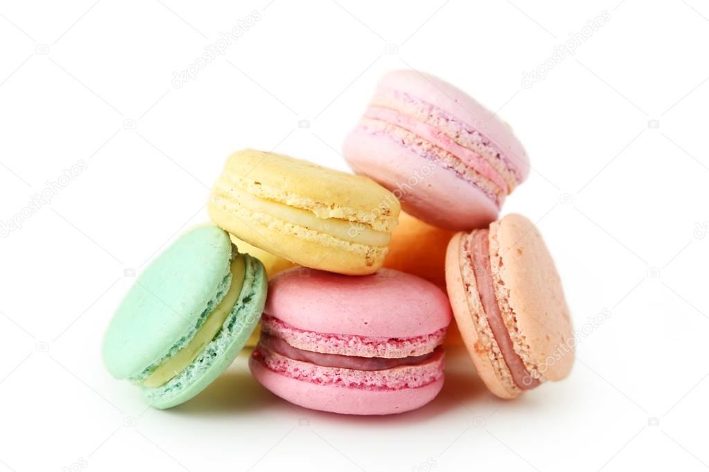 French colorful macaroons