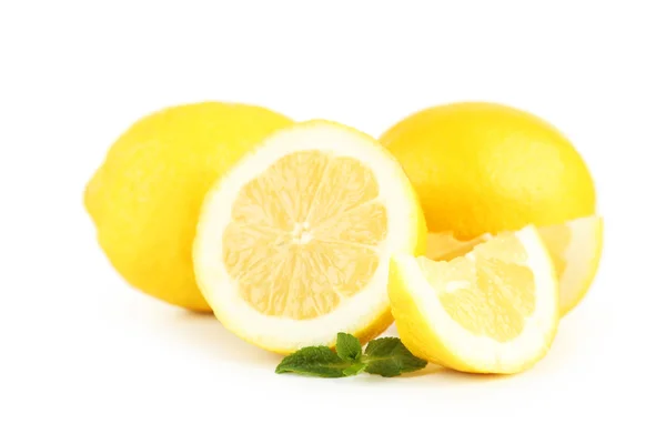 Lemons isolated on white background — Stock Photo, Image