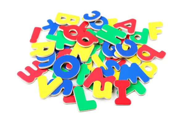 Magnetic plastic letters — Stock Photo, Image