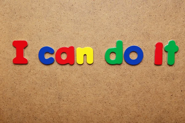 I can do it words — Stock Photo, Image