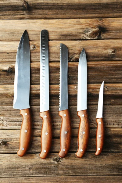 Uppsättning kök knivar — Stockfoto