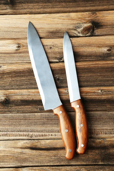 Duas facas de cozinha — Fotografia de Stock