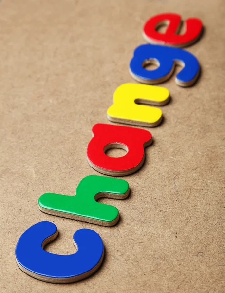 Change word made of colorful magnets — Stock Photo, Image