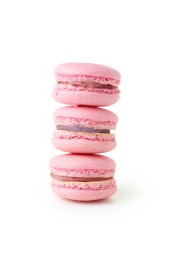 Pembe Fransızca macaroons