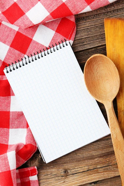 Libro de recetas en blanco abierto — Foto de Stock