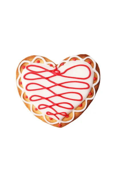 Lezzetli kalp kurabiye — Stok fotoğraf