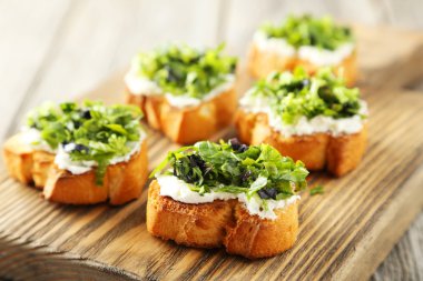 Lezzetli taze bruschetta