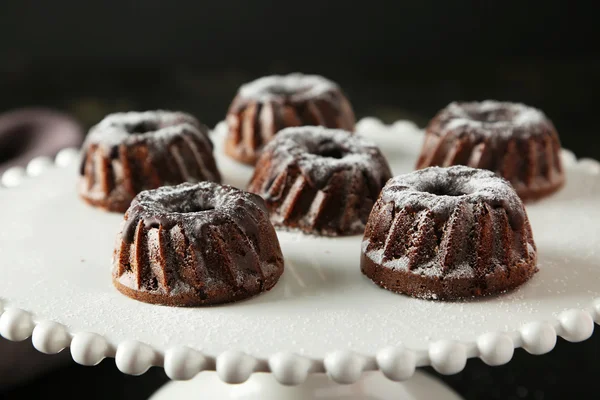 Bolos de chocolate bundt — Fotografia de Stock