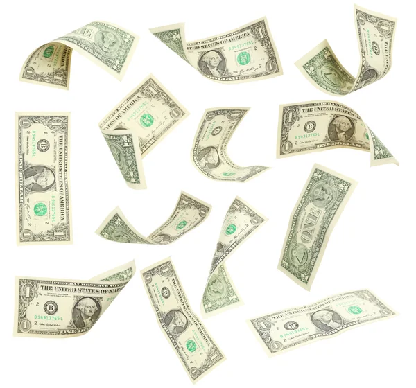 One dollar bills — Stock Photo, Image