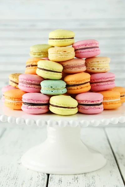 Macarons colorés français — Photo