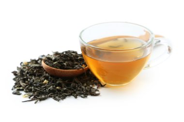 Fincan çay ve kuru çay kaşığı