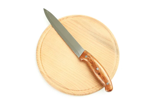 Cuchillo de cocina sobre tabla de cocina — Foto de Stock