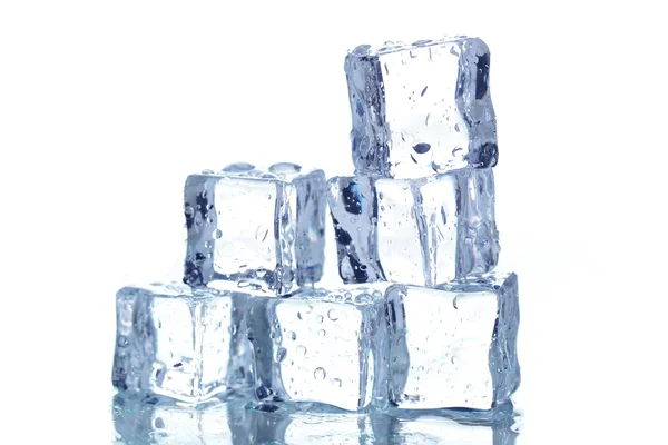 Ice cubes with water drops — Stock Photo, Image