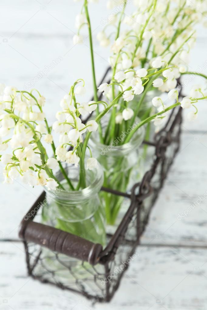 Lily of the Valley in bottles
