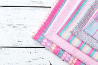 bright napkin on white