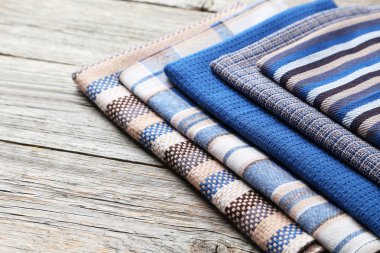 peçete ahşap arka plan üzerinde