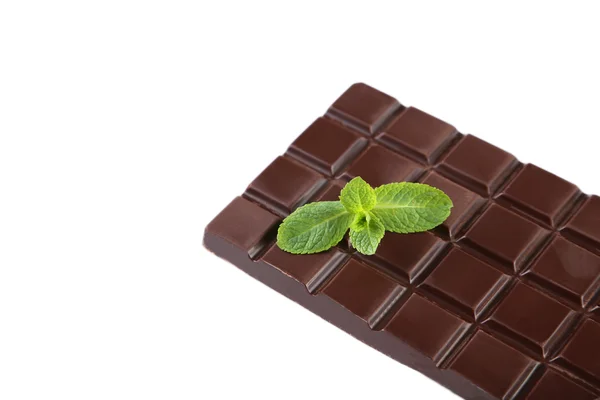 Свежая мята с шоколадом — стоковое фото