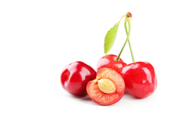 Cerejas frescas maduras — Fotografia de Stock