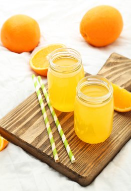 Portakal suyu şişelerde